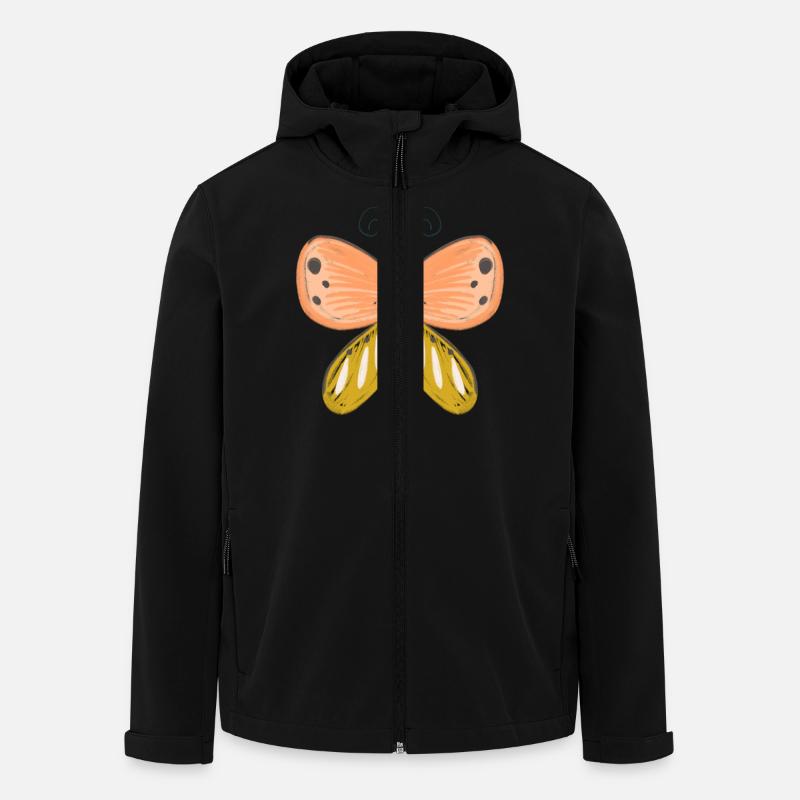 Schmetterling - Recycelte Männer Softshell-Jacke von Stanley/Stella - Schwarz