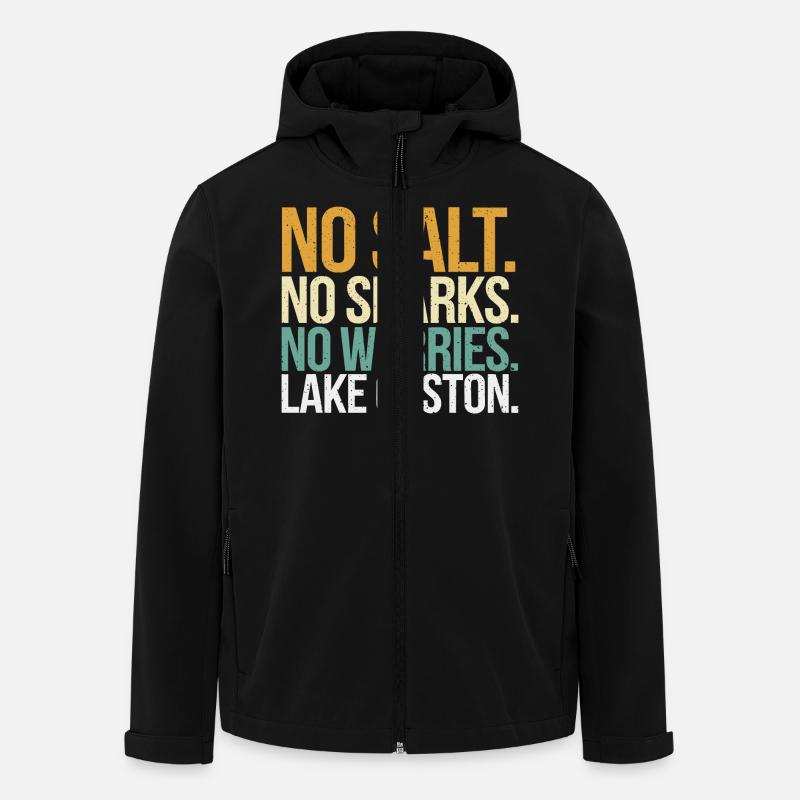 Lake idyll at Lake Gaston - Men’s Recycled Softshell Jacket by Stanley/Stella - black