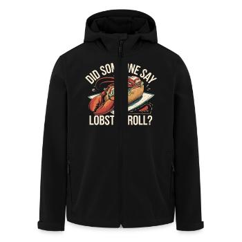 Essen trifft auf Stil - Recycelte Männer Softshell-Jacke von Stanley/Stella - Schwarz - Vorne - AI Model Male 185 light (185cm)