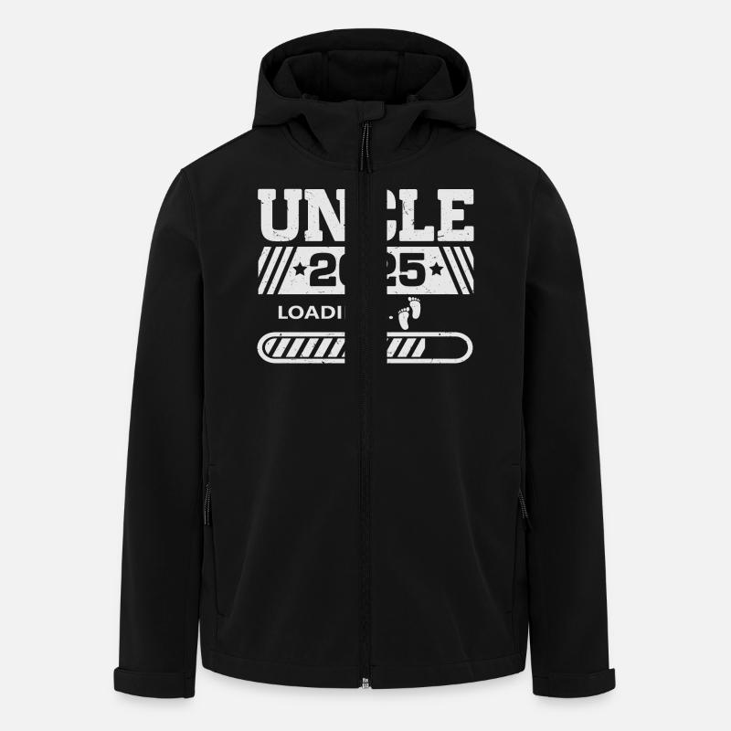 Onkel 2025 loading - Recycelte Männer Softshell-Jacke von Stanley/Stella - Schwarz