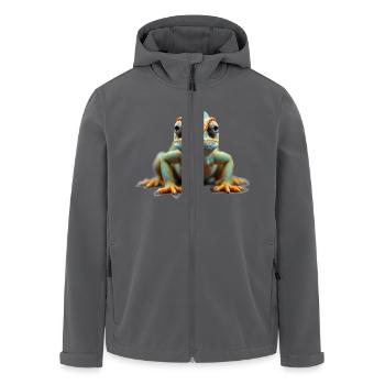 Chameleon realistic reptiles adaptability exotic p - Recycelte Männer Softshell-Jacke von Stanley/Stella - Schwarz - Vorne - AI Model Male 185 light (185cm)