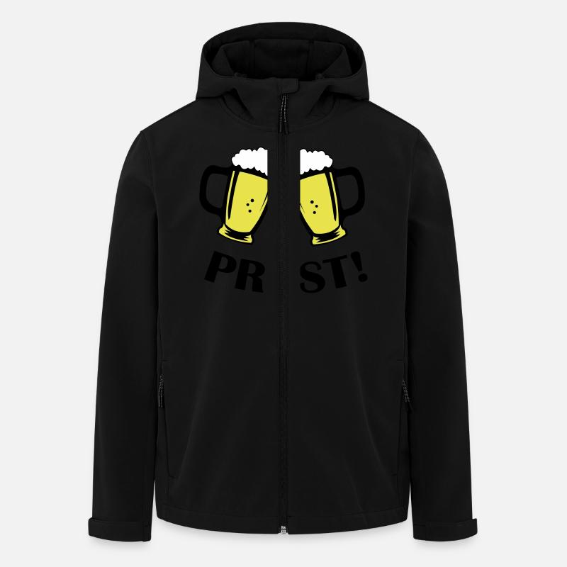 bier prost - Recycelte Männer Softshell-Jacke von Stanley/Stella - Schwarz