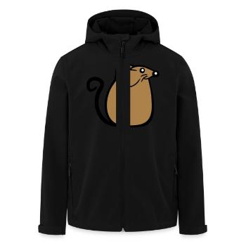 Maus Mäuschen Süße Kleine Ratte Nager Freundlich - Recycelte Männer Softshell-Jacke von Stanley/Stella - Schwarz - Vorne - AI Model Male 185 light (185cm)