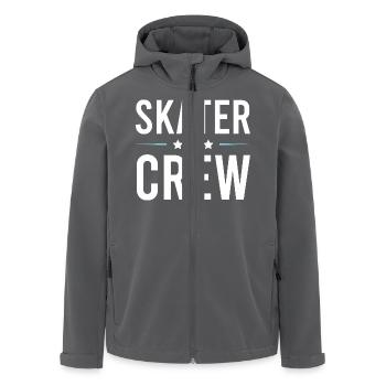 Skater Crew - Recycelte Männer Softshell-Jacke von Stanley/Stella - Anthrazit - Vorne - AI Model Male 185 light (185cm)