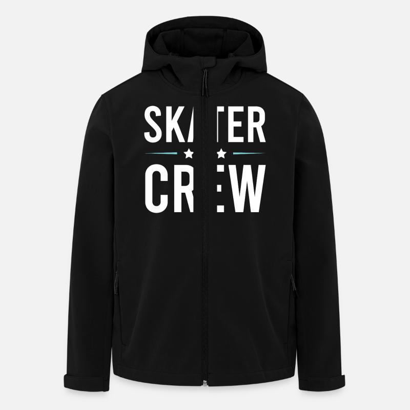 Équipe de patineurs - Veste softshell homme en polyester recyclé Stanley/Stella - noir
