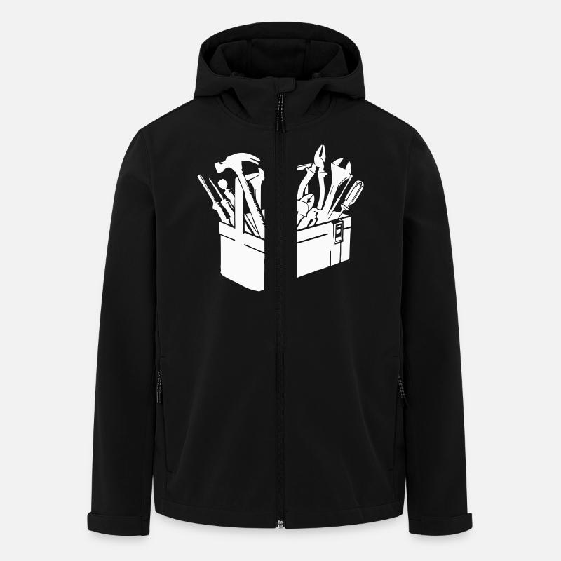 Tool Toolbox - Men’s Recycled Softshell Jacket by Stanley/Stella - black