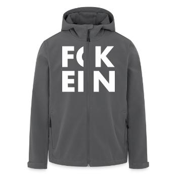 Fck eln - Recycelte Männer Softshell-Jacke von Stanley/Stella - Anthrazit - Vorne - AI Model Male 185 light (185cm)