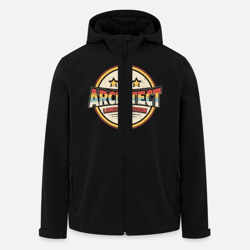 Architecte - Veste softshell homme en polyester recyclé Stanley/Stella - noir