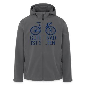 Fahrrad Humor lustiger Spruch - Recycelte Männer Softshell-Jacke von Stanley/Stella - Schwarz - Vorne - AI Model Male 185 light (185cm)
