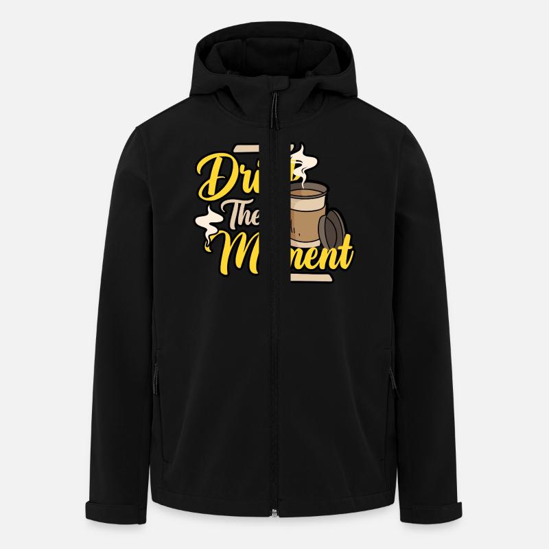 Kaffeepause - Recycelte Männer Softshell-Jacke von Stanley/Stella - Schwarz