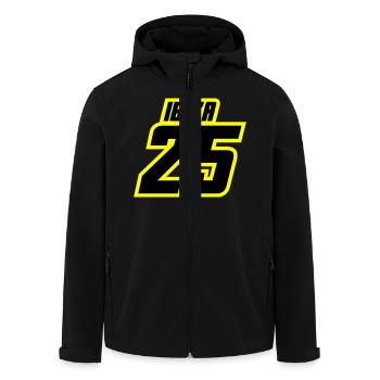 Maillot Ibiza 2025 - Veste softshell homme en polyester recyclé Stanley/Stella - noir - Devant - AI Model Male 185 light (185cm)