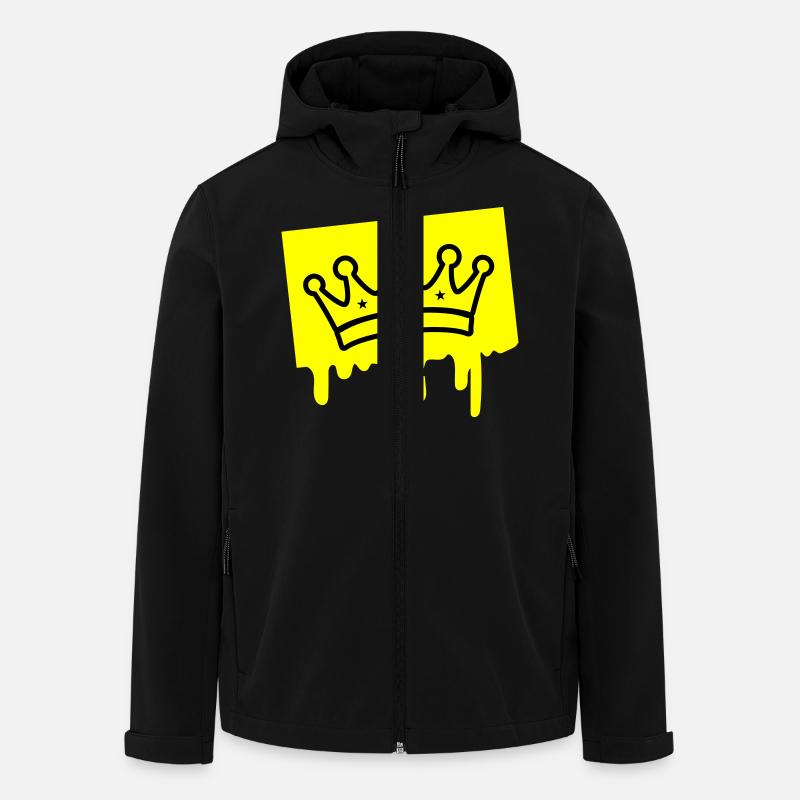 Crown Symbol - Men’s Recycled Softshell Jacket by Stanley/Stella - black