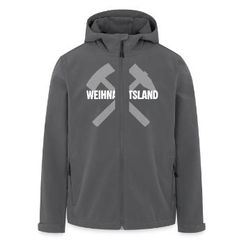 Weihnachtsland Erzgebirge - Recycelte Männer Softshell-Jacke von Stanley/Stella - Schwarz - Vorne - AI Model Male 185 light (185cm)