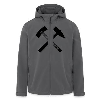 Heimatliebe Erzgebirge - Recycelte Männer Softshell-Jacke von Stanley/Stella - Schwarz - Vorne - AI Model Male 185 light (185cm)
