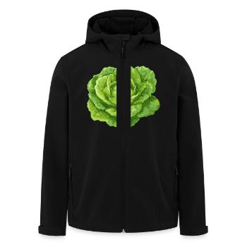 Salad - Men’s Recycled Softshell Jacket by Stanley/Stella - black - Front - AI Model Male 185 light (185cm)