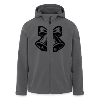 Cloche de Noel - Veste softshell homme en polyester recyclé Stanley/Stella - noir - Devant - AI Model Male 185 light (185cm)