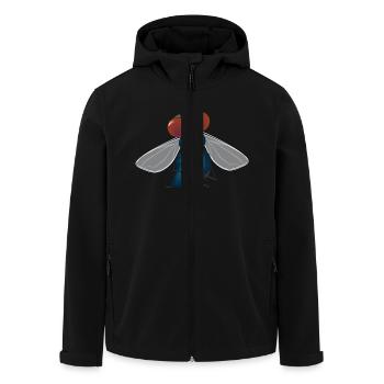 fliege - Recycelte Männer Softshell-Jacke von Stanley/Stella - Schwarz - Vorne - AI Model Male 185 light (185cm)