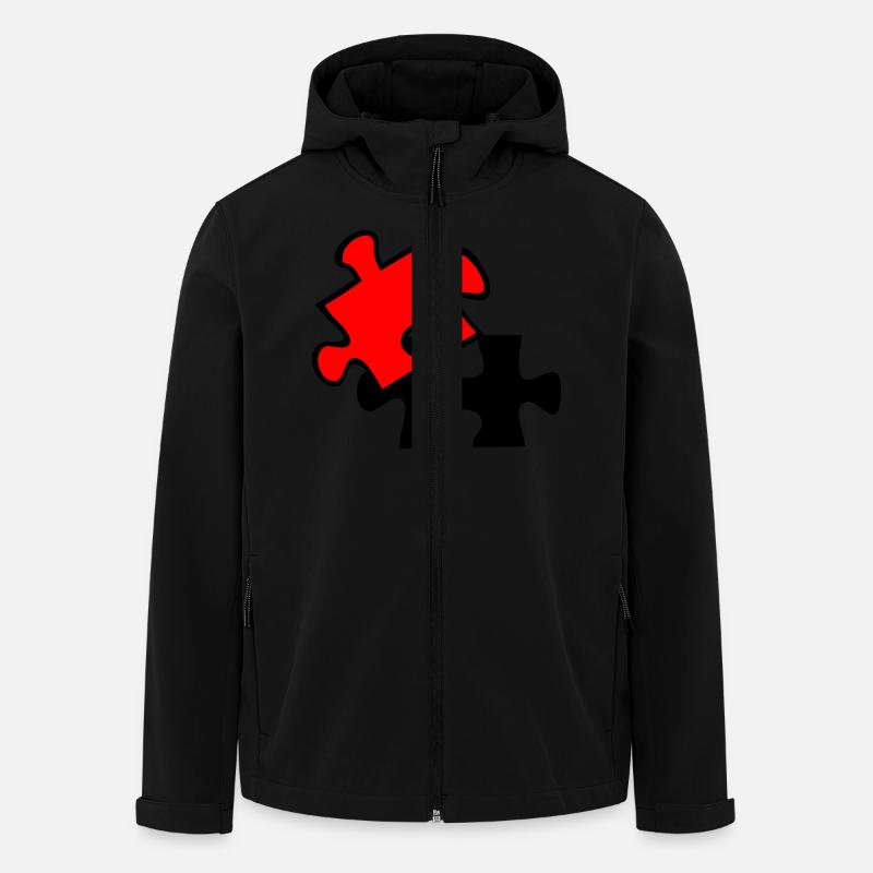 Wrong Part - Recycelte Männer Softshell-Jacke von Stanley/Stella - Schwarz