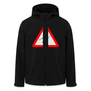 Ski - Recycelte Männer Softshell-Jacke von Stanley/Stella - Schwarz - Vorne - AI Model Male 185 light (185cm)