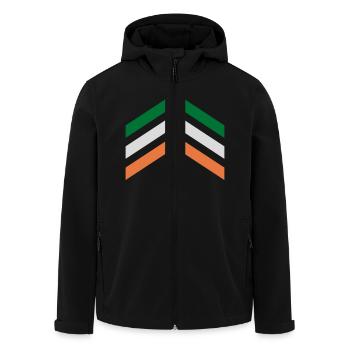 Irlande - Veste softshell homme en polyester recyclé Stanley/Stella - noir - Devant - AI Model Male 185 light (185cm)