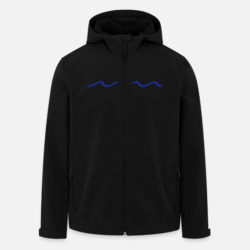 water - Recycelte Männer Softshell-Jacke von Stanley/Stella - Schwarz