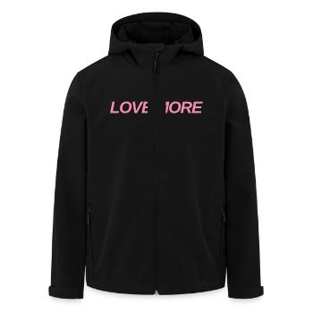 Byellas Love more Kappe - Recycelte Männer Softshell-Jacke von Stanley/Stella - Schwarz - Vorne - AI Model Male 185 light (185cm)