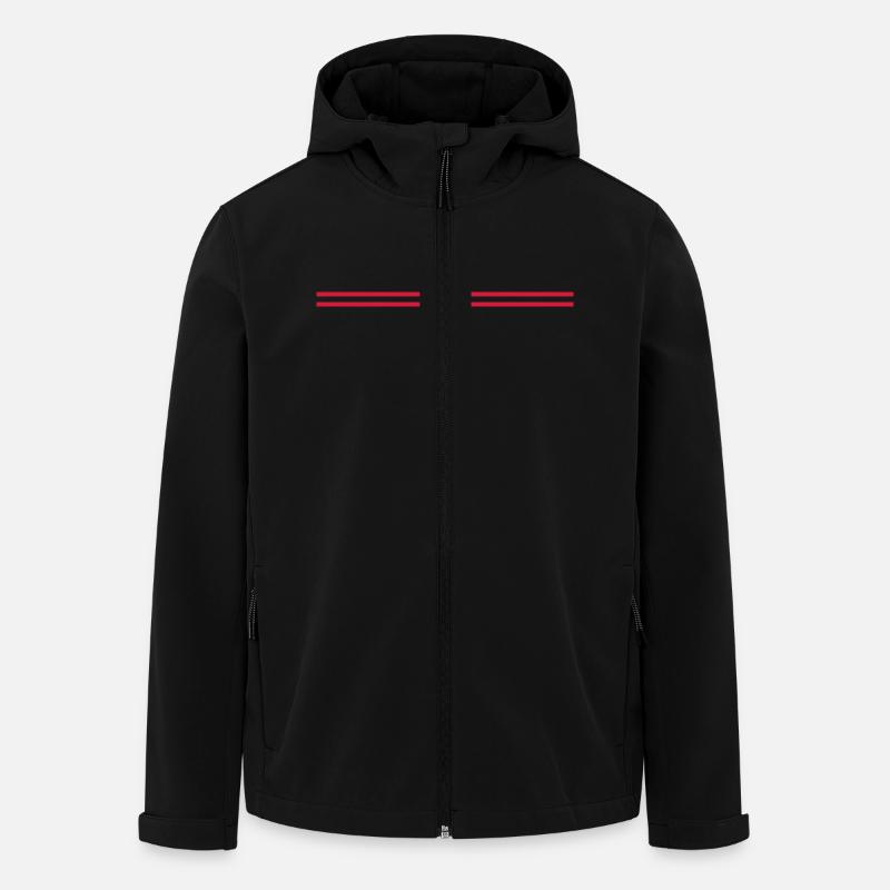 Line - Veste softshell homme en polyester recyclé Stanley/Stella - noir