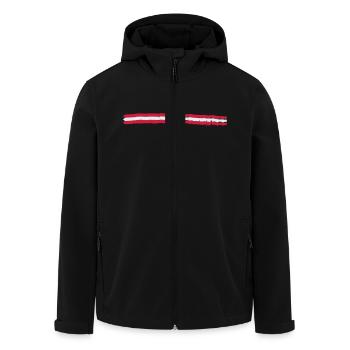 Unterstrich Flag Österreich - Recycelte Männer Softshell-Jacke von Stanley/Stella - Schwarz - Vorne - AI Model Male 185 light (185cm)