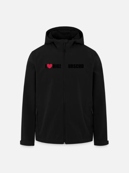 Bigsawurschd - Recycelte Männer Softshell-Jacke von Stanley/Stella - Schwarz