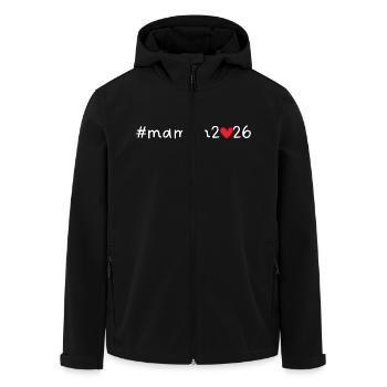 Maman 2026 - Veste softshell homme en polyester recyclé Stanley/Stella - noir - Devant - AI Model Male 185 light (185cm)