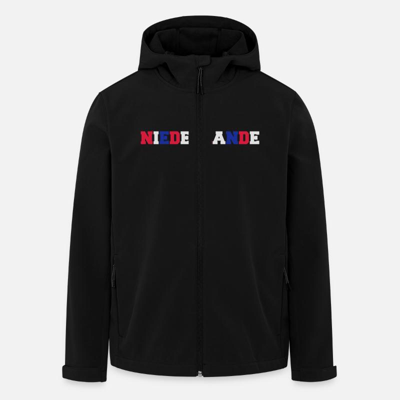 niederlande_02 - Veste softshell homme en polyester recyclé Stanley/Stella - noir