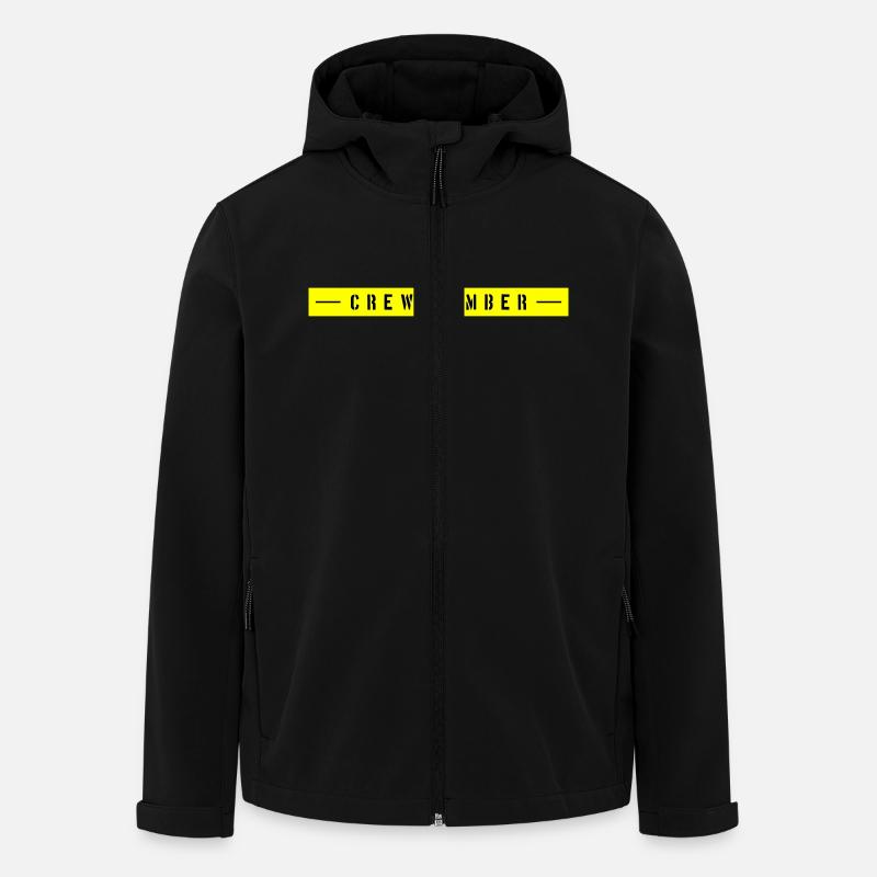Membre d’équipage - Veste softshell homme en polyester recyclé Stanley/Stella - noir