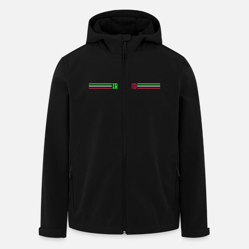 ireland stripes - Recycelte Männer Softshell-Jacke von Stanley/Stella - Schwarz