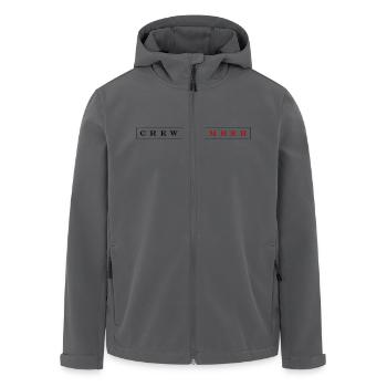 Crew Member - Men’s Recycled Softshell Jacket by Stanley/Stella - black - Front - AI Model Male 185 light (185cm)