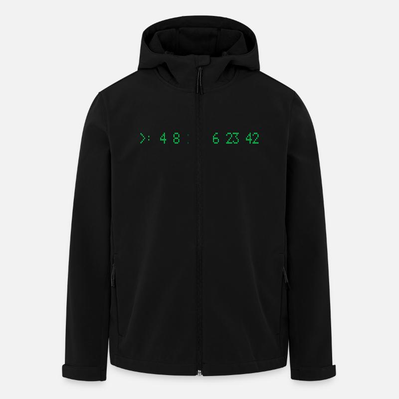 Lost Numbers - Recycelte Männer Softshell-Jacke von Stanley/Stella - Schwarz