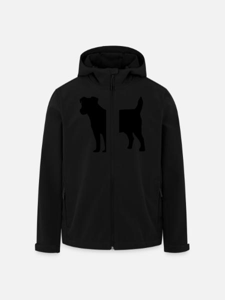 Jack Russell - Recycelte Männer Softshell-Jacke von Stanley/Stella - Schwarz