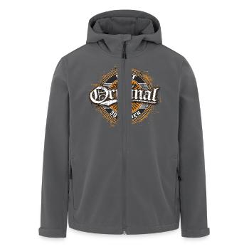 Geburtstag Original II seit 30 Jahren - Recycelte Männer Softshell-Jacke von Stanley/Stella - Schwarz - Vorne - AI Model Male 185 light (185cm)
