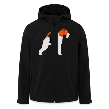 Fox terrier - Veste softshell homme en polyester recyclé Stanley/Stella - noir - Devant - AI Model Male 185 light (185cm)