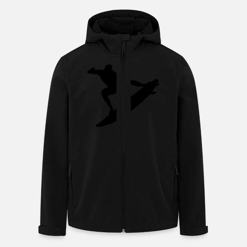 surf - Recycelte Männer Softshell-Jacke von Stanley/Stella - Schwarz