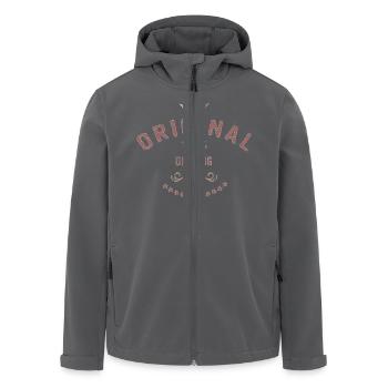 Original 100 Prozent Dipl Ing - RAHMENLOS red - Recycelte Männer Softshell-Jacke von Stanley/Stella - Schwarz - Vorne - AI Model Male 185 light (185cm)