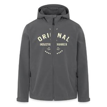 Original 100 Prozent Industriemechaniker - - Recycelte Männer Softshell-Jacke von Stanley/Stella - Schwarz - Vorne - AI Model Male 185 light (185cm)