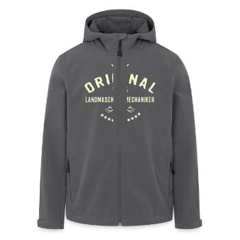 Original 100 Prozent Landmaschinenmechaniker - - Recycelte Männer Softshell-Jacke von Stanley/Stella - Schwarz - Vorne - AI Model Male 185 light (185cm)