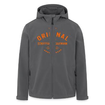 Original 100 Prozent Schifffahrtskaufmann - - Recycelte Männer Softshell-Jacke von Stanley/Stella - Schwarz - Vorne - AI Model Male 185 light (185cm)