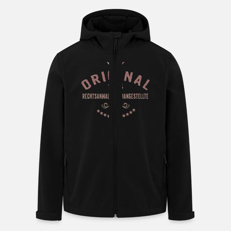 Original 100 Prozent Rechtsanwaltsfachangestellte - Recycelte Männer Softshell-Jacke von Stanley/Stella - Schwarz