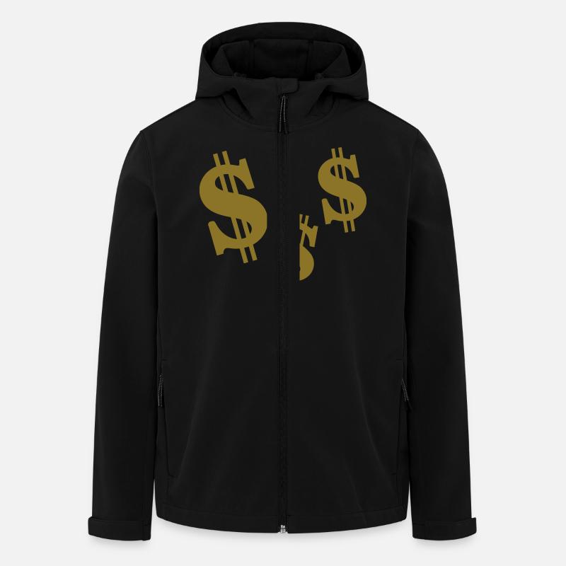 Dollar - Men’s Recycled Softshell Jacket by Stanley/Stella - black