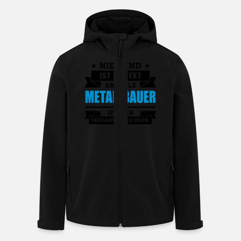 Funshirt Metallbauer - Recycelte Männer Softshell-Jacke von Stanley/Stella - Schwarz