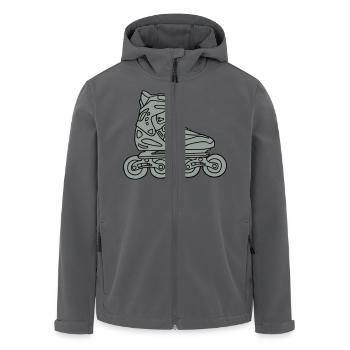 Inlineskater 2 - Recycelte Männer Softshell-Jacke von Stanley/Stella - Schwarz - Vorne - AI Model Male 185 light (185cm)