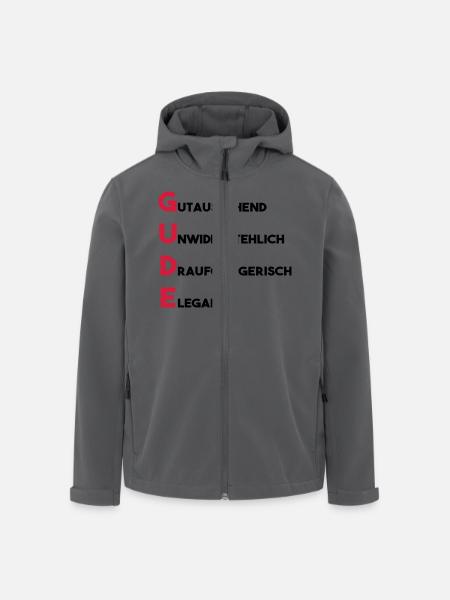 Gude - Recycelte Männer Softshell-Jacke von Stanley/Stella - Schwarz