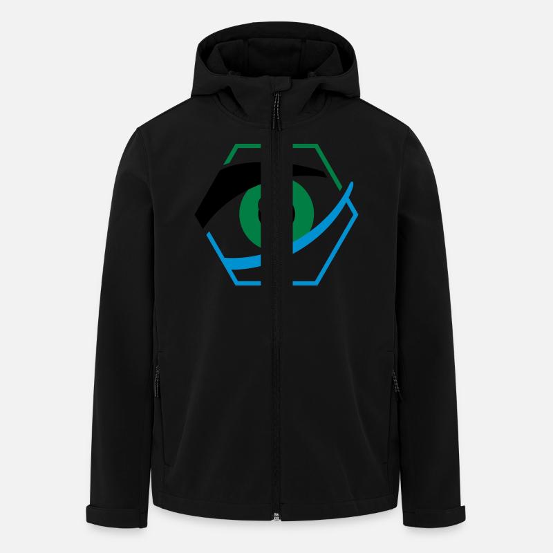 Auge 7d Augenarzt - Recycelte Männer Softshell-Jacke von Stanley/Stella - Schwarz