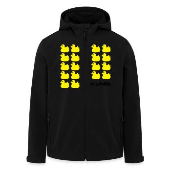 Duck Lover - Recycelte Männer Softshell-Jacke von Stanley/Stella - Schwarz - Vorne - AI Model Male 185 light (185cm)